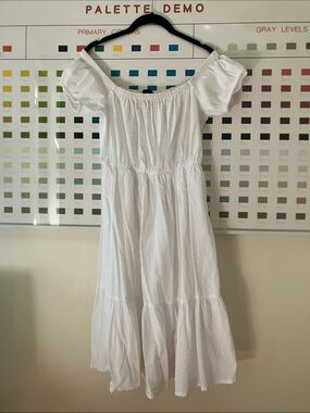 j crew one shoulder eyelet dress J. Crew One-Shoulder Eyelet Dress Black Size 10